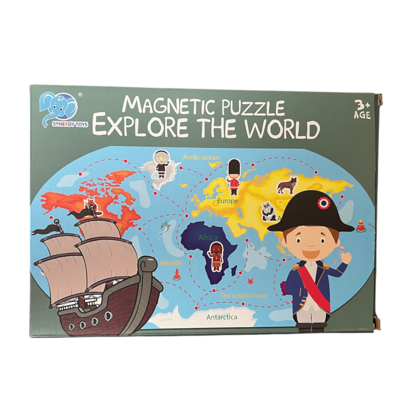 Puzzle magnético explora el mundo Puzzle magnético explora el mundo
