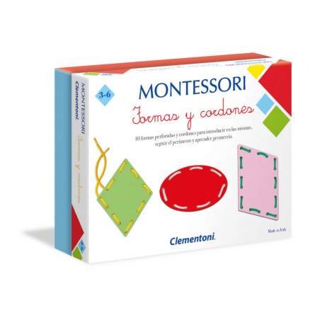 Juego Educativo Montessori Formas Y Cordones
