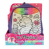 Mochila niña unicornio lentejuelas