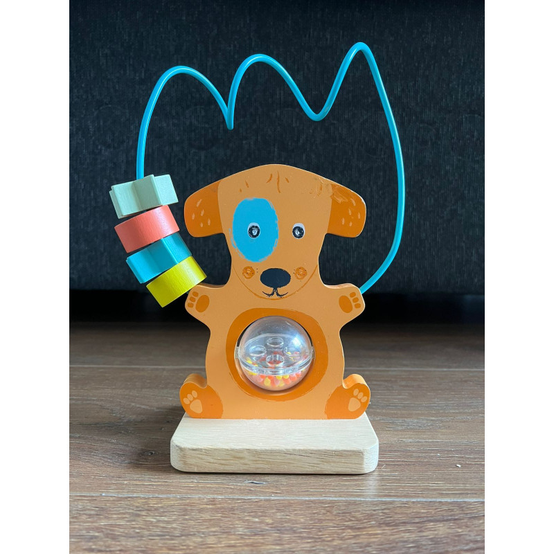 Sonajero madera de perrito