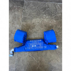Chaleco flotador infantil azul con diseño de tiburón